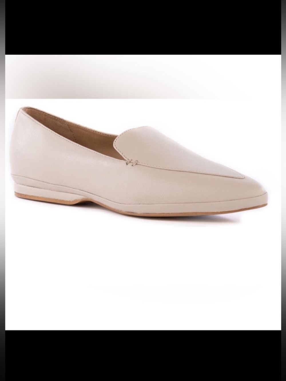 Seychelles Womens Ethereal Ivory Leather Slip-On Leather Loafers Shoes NWT 7